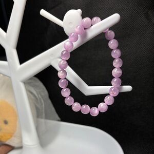 Cat's Eye Kunzite Crystal Bracelet purple